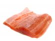 Salmon steak. Isolated with clipping path