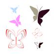 Mariposa - set of vector butterfly