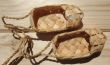 Footwear named lapty or bast shoes.