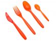 plastic fork knife and spoons