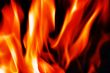 Burning fire close-up, may be used as background
