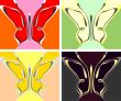 Butterfly abstract pattern - vector background
