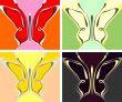 Butterfly abstract pattern - vector background