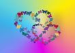 Heart from butterflies