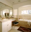 White Bathroom. Interior.