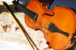 Violin on music sheet