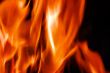 Burning fire close-up, may be used as background