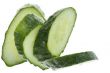 Cut cucumber in water