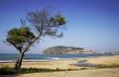 Alanya peninsula view from beach