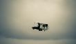 antique biplane