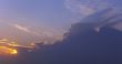 Clouds on sky / sunset panorama