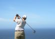 Golfer on the tee box