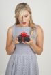 Portrait of beautiful blonde woman