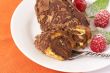 Miniature chocolate swiss roll