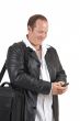 Businessman holding a cellphone