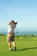 Golfer on the green
