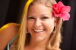 Beautiful Girl with Hibiscus in Her Hair