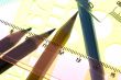 measurement tool with pencil close up