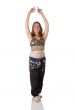 Young belly dancing girl