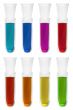 Test tubes with different reagents