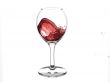 Red wine wave in glass