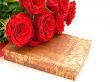 Red roses and gift