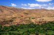 panorama of a village among Moroccan hills