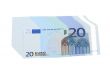 20 Euro banknotes, isolated