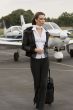 a young businesswomen at the airport