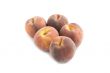 peach on white background