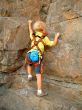 young rock climber