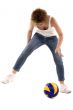 woman with ball