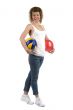 woman with two balls