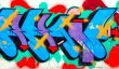 urban colorful graffiti fragment