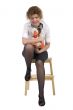 woman with toy