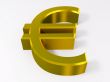 Golden euro symbol
