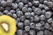 Macro Kiwi and Blueberries