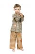 Little boy on white background