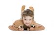 little boy with toy bear