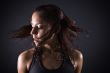 sweating girl