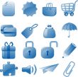 Blue icons set