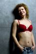 Portrait woman in brassiere