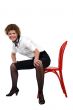 Portrait sit woman