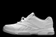 Sport shoes on black close up