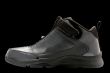 Sport shoes on black closeup