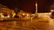 Rossio Square at night