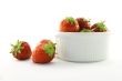 Strawberries in a White Dish