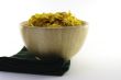 Cornflakes in a Wooden Bowl