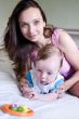 Mother and adorable baby boy