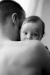 Baby boy and father